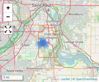 Area schools map